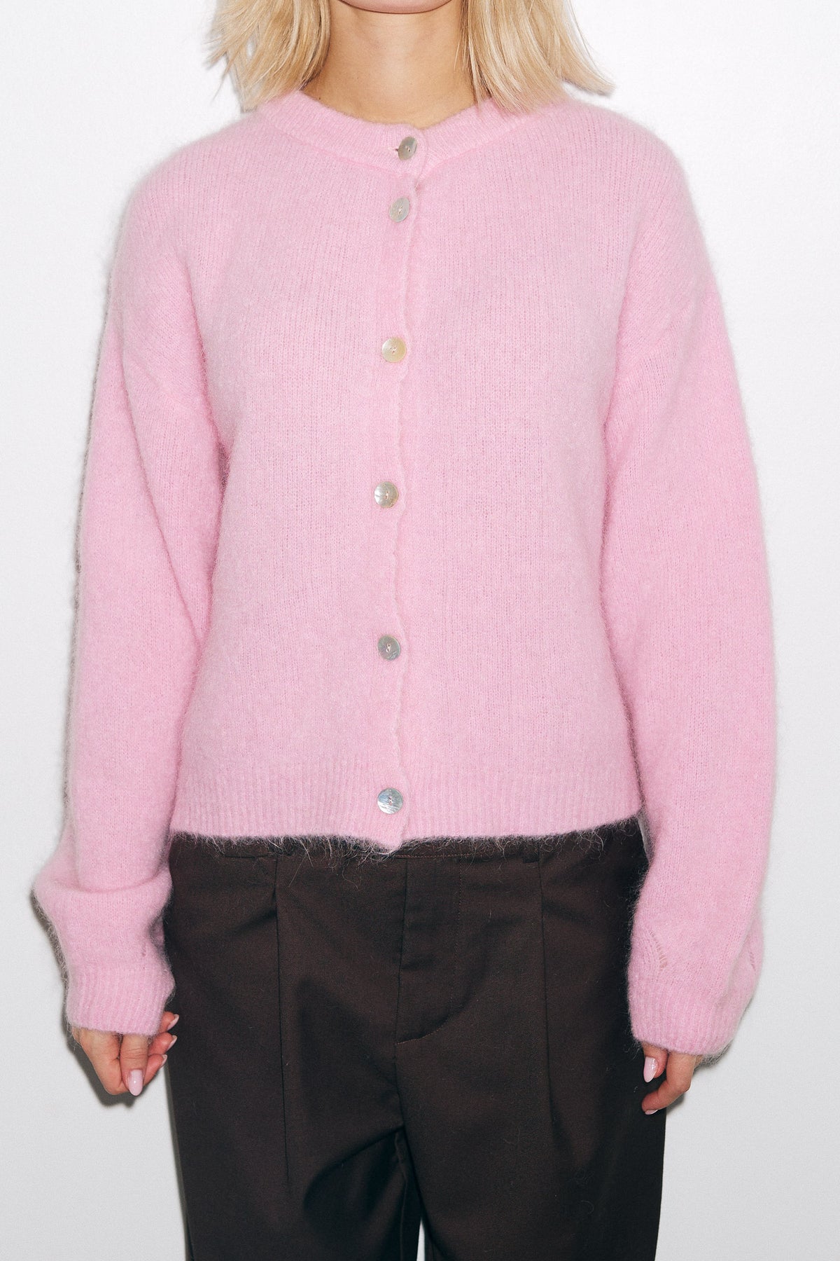 Kae Knit Cardigan - Blush