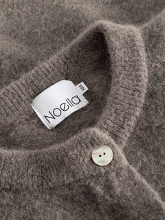 Kae Ss Knit Cardigan - Coffee
