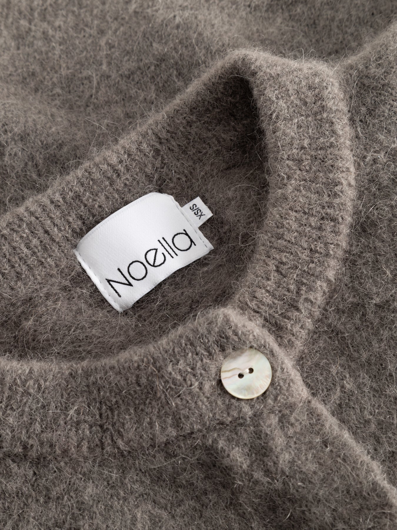 Noella Kae SS Knit Cardigan - Brun