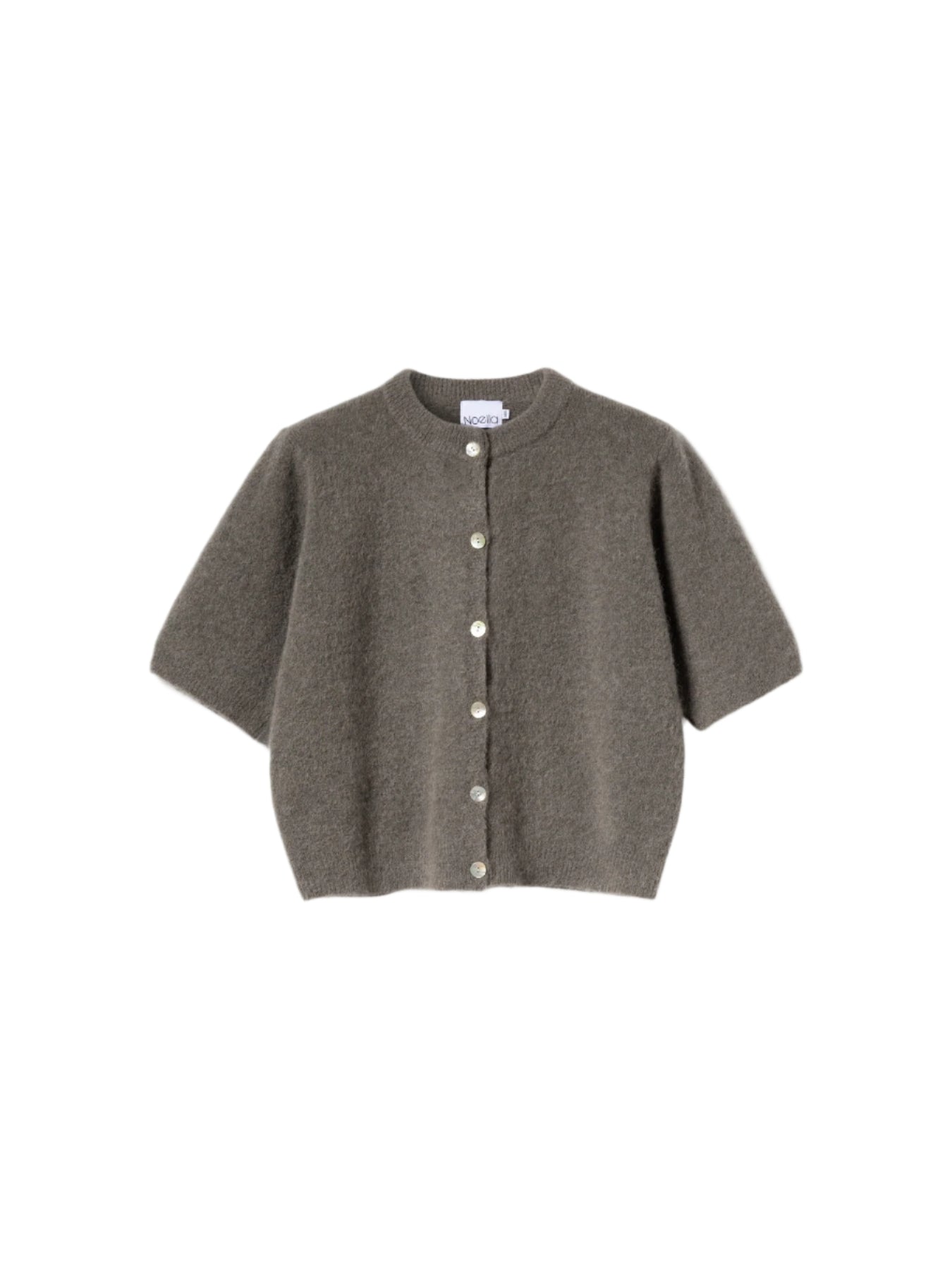 Noella Kae SS Knit Cardigan - Brun