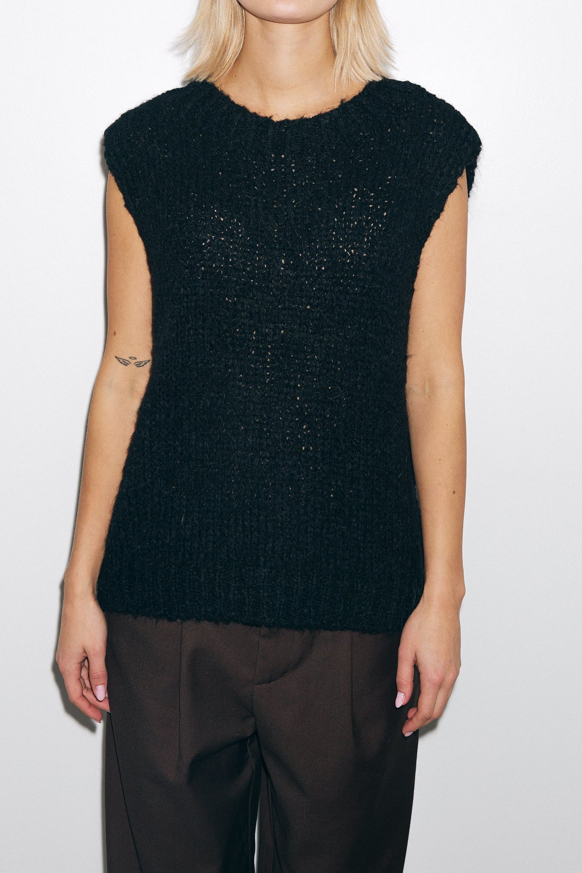 Kala Vest Wool - Svart