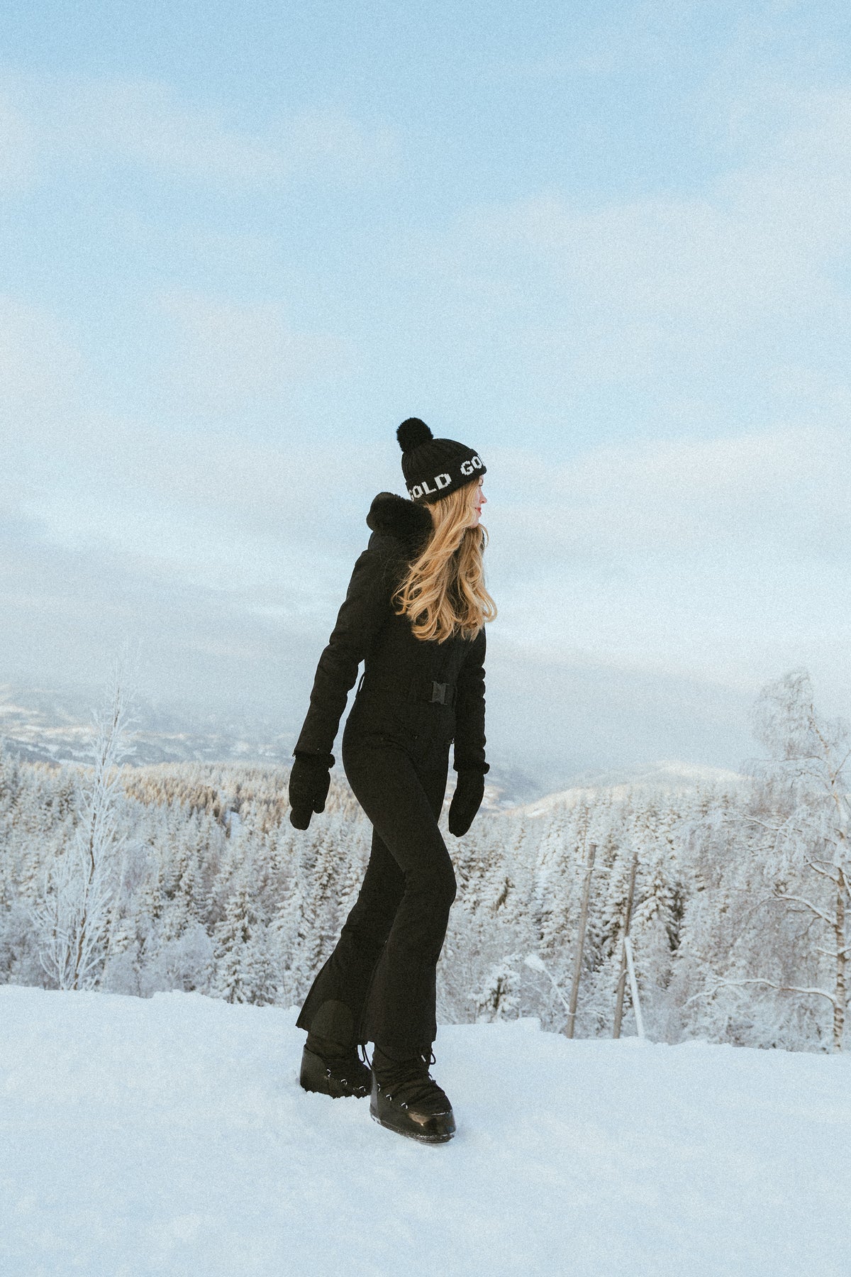 Parry Ski Jumpsuit Faux Border - Svart