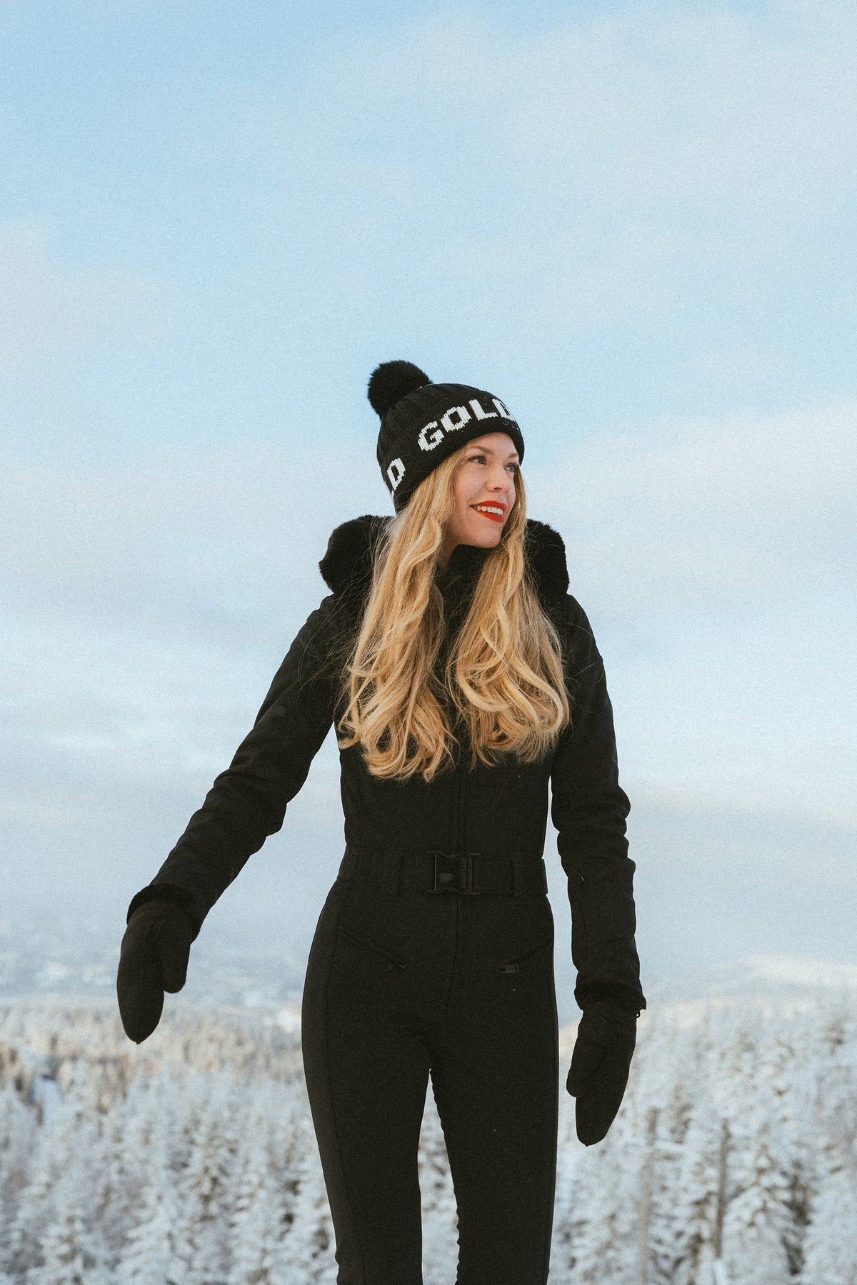 Parry Ski Jumpsuit Faux Border - Svart