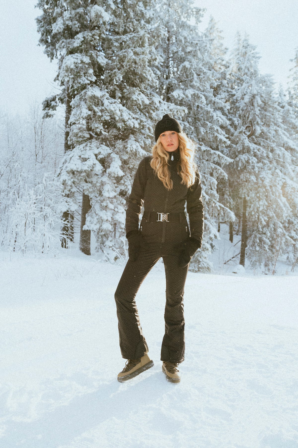 Logo Ski Jumpsuit - Black