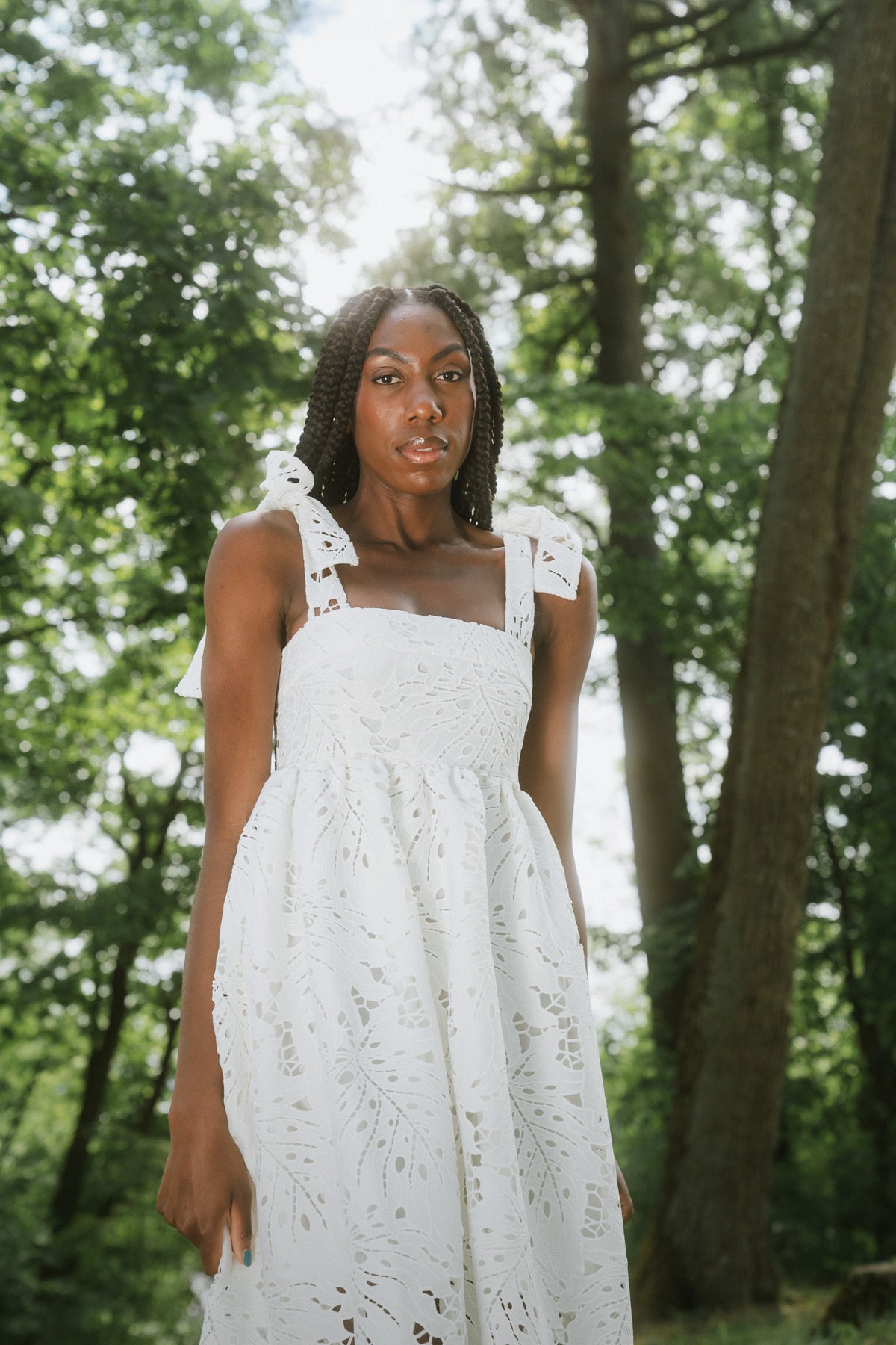Aundry Lace Dress - White