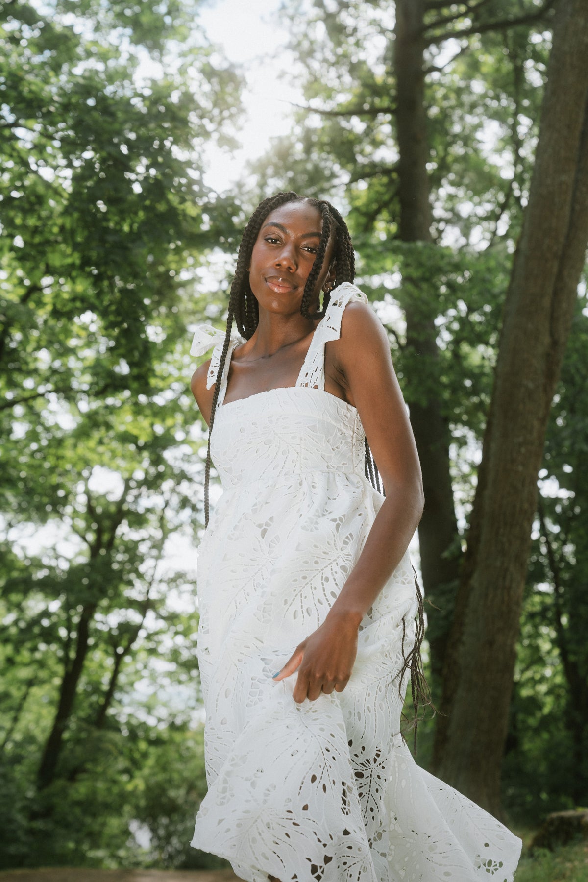 Aundry Lace Dress - White