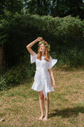 Fia Linen Dress - White