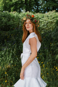 Fia Linen Dress - White