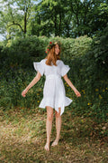 Fia Linen Dress - White
