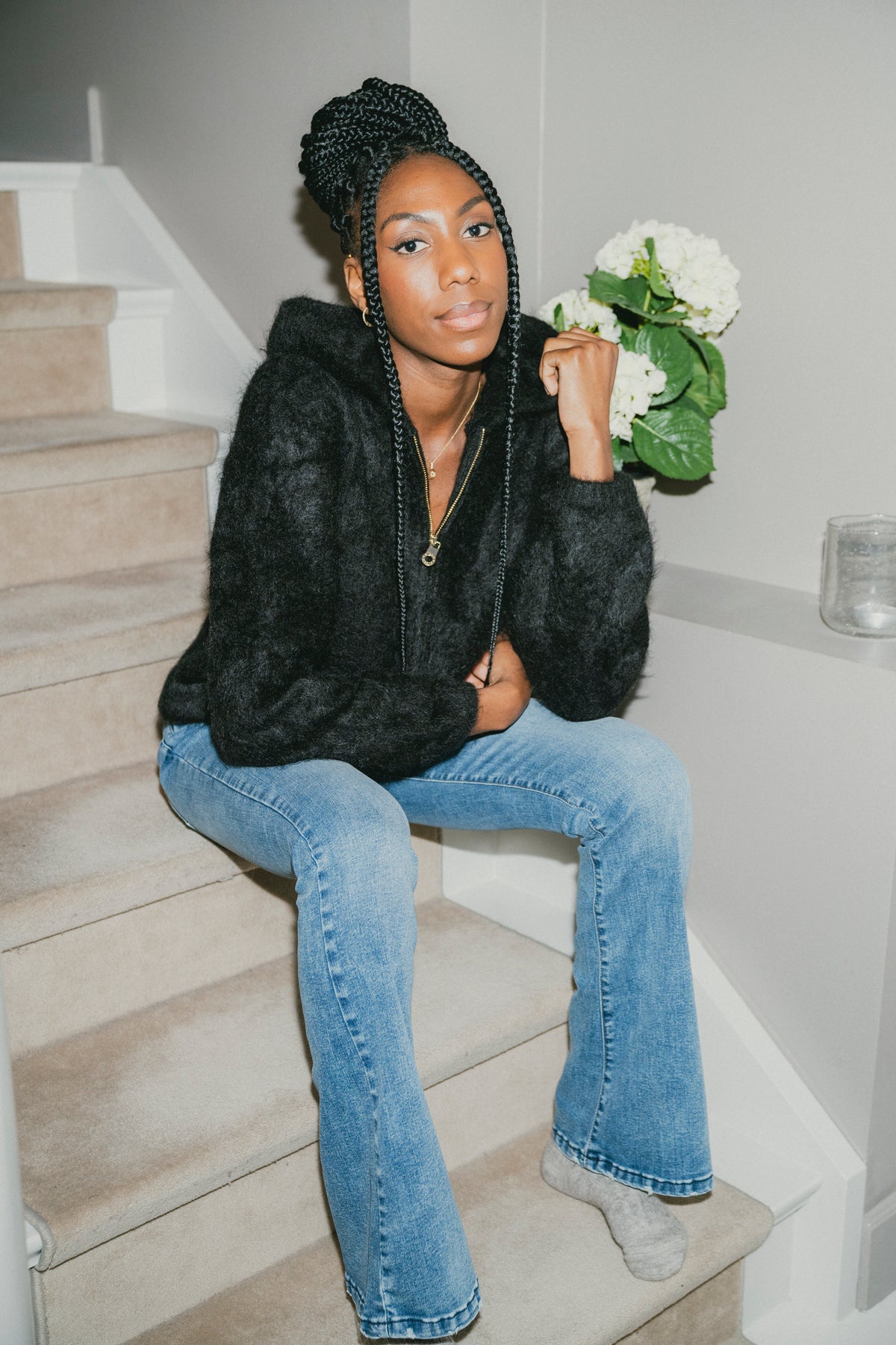Hedda Chunky Cardigan - Black