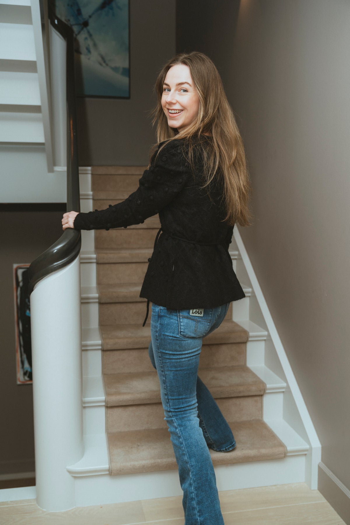 Talia Alpaca Cardigan - Black