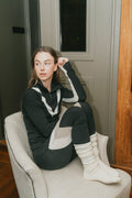 Voss Colblock Leggings Dam - Svart