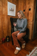 Sophia Chunky Cardigan - Grey Melange