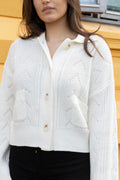 Serena Knit Cardigan - White
