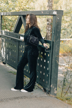 Caisa Ultra Low Rise Pants - Black