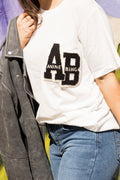 Lili Tee Letterman - Off White