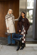 Harris Wharf London Overcoat Pressed Wool - Krämfärg