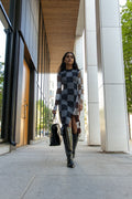 Midi Fitted Dress - Chocolate Combo