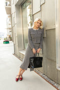 Herringbone Embellished Jacket - Black