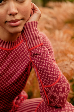 Smekker Long Sleeve - Burgundy Red
