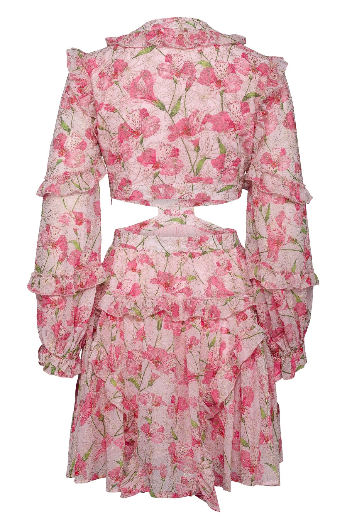 Kelly Mini Dress - Pink Hollyhock