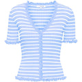 Fabia Ss Tee - Blue/White Stribe