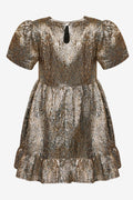 Maine Taylor Dress - Silver/Gold Mix