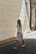 Corine Knit Ls Top - Off White