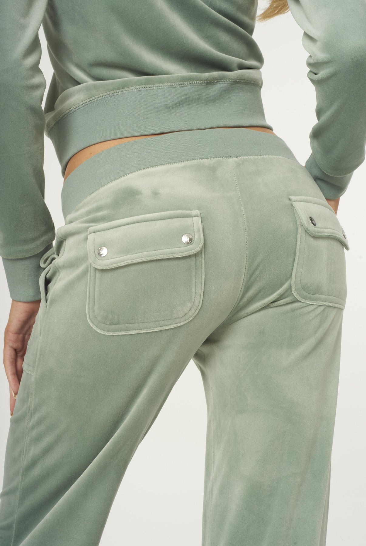 Layla Low Rise Flare Pocketed - Chinois Green