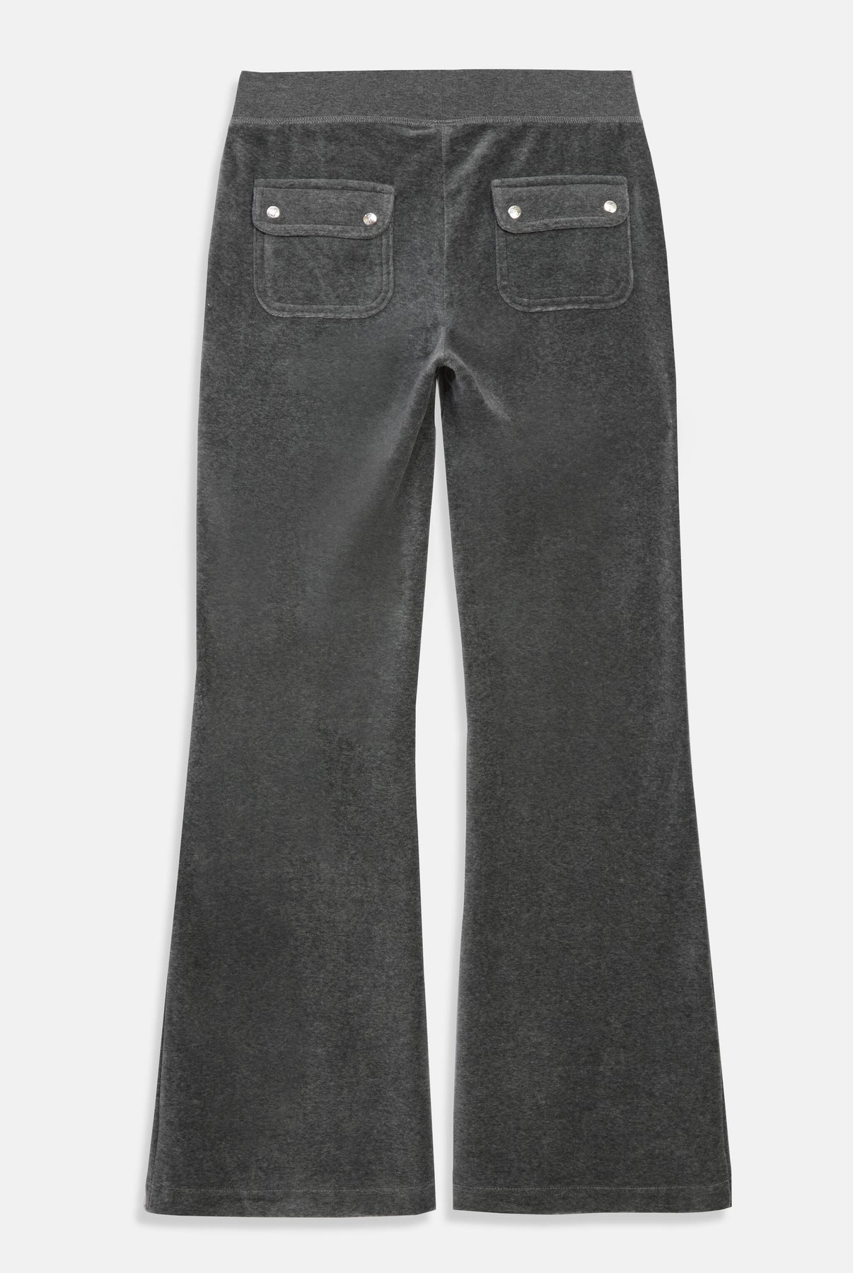 Layla Low Rise Flare Pocketed - Charcoal Marl