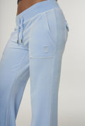 Layla Low Rise Flare Pocketed - Powder Blue