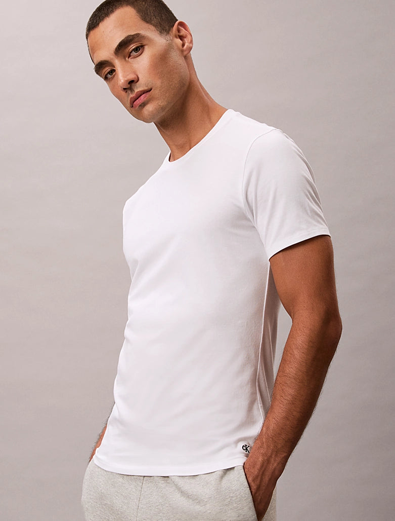 S/S Crew Neck 3-pack - Vit
