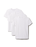 S/S Crew Neck 3-pack - Vit