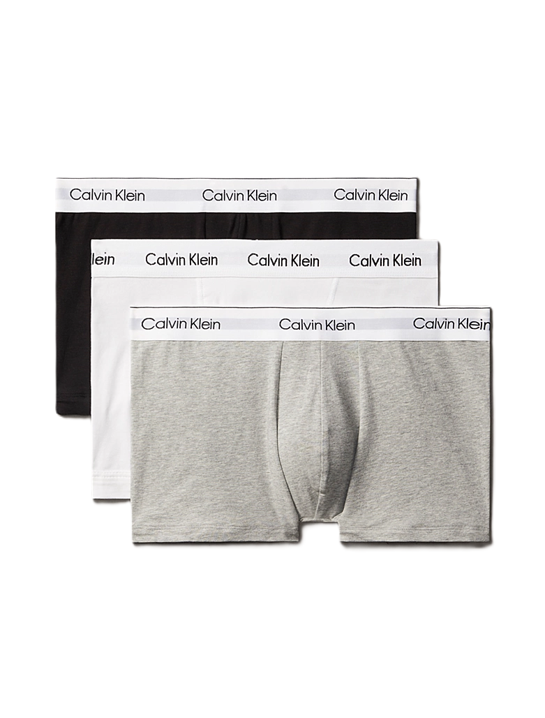 Calvin Klein Relaxed Trunk 3-pack - Svart/Vit/Gråmelerad
