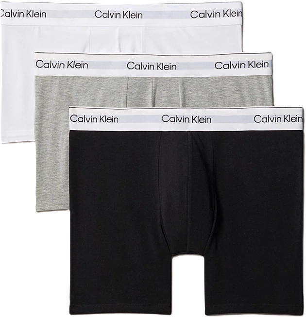 Boxer Brief 3Pk - Grey Heather/White/Black