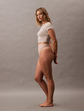 Sculpted Firm Mesh Thong - Cedar
