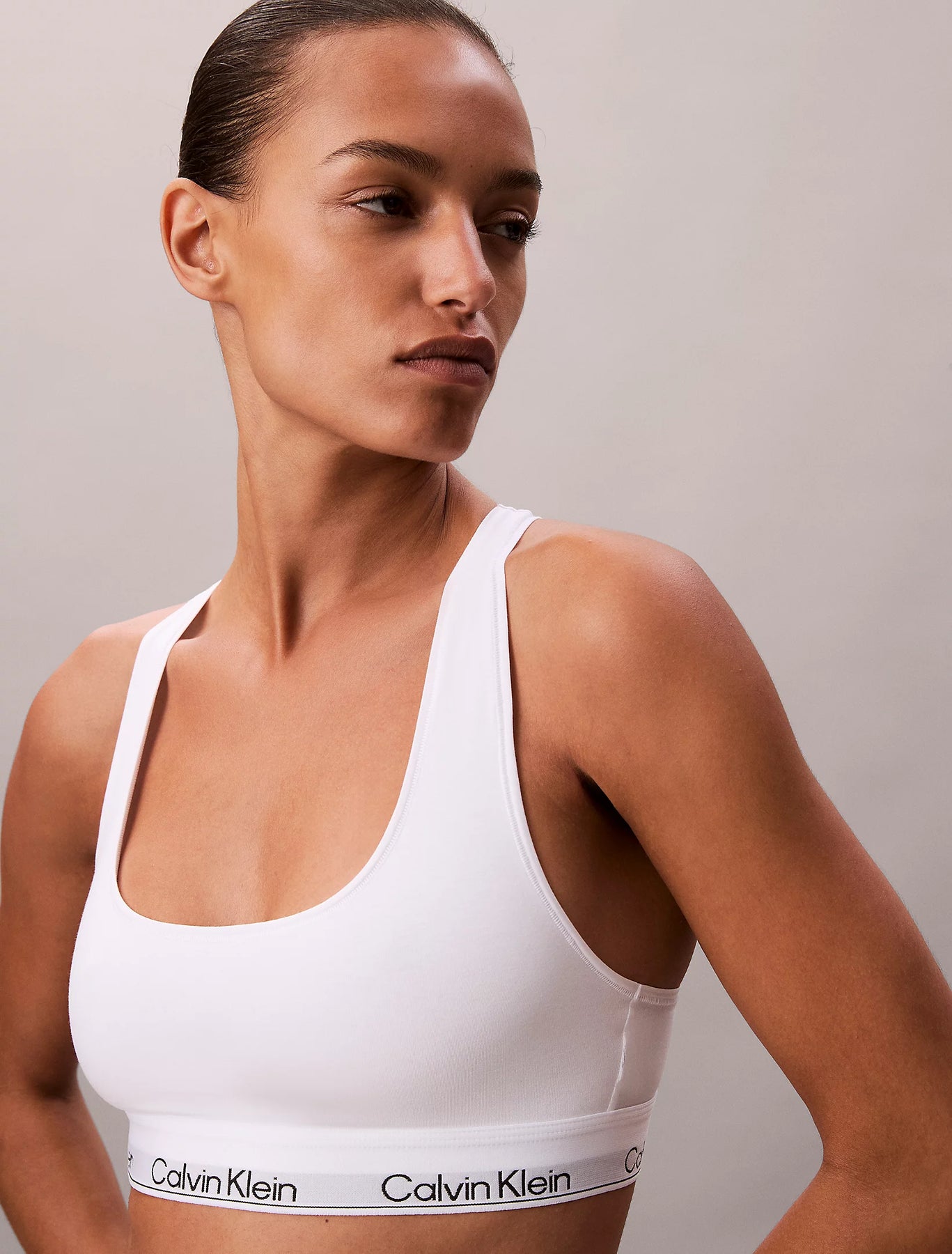 Unlined Bralette - Vit