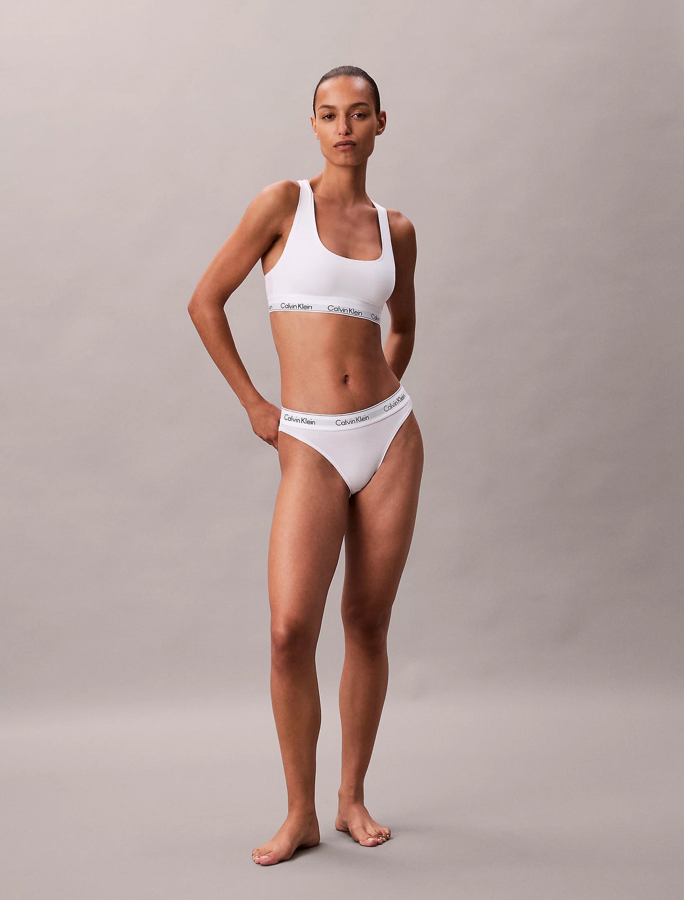 Unlined Bralette - Vit