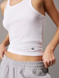 Scoop Neck Cotton Tank 3-pack - Vit