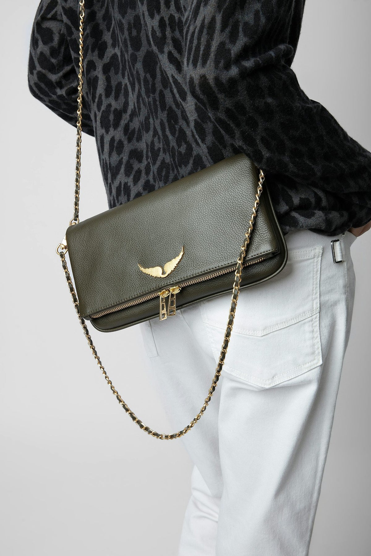 Rock Grained Leather - Military