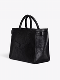 Zadig & Voltaire Angel Tote Wings Cow Burnish