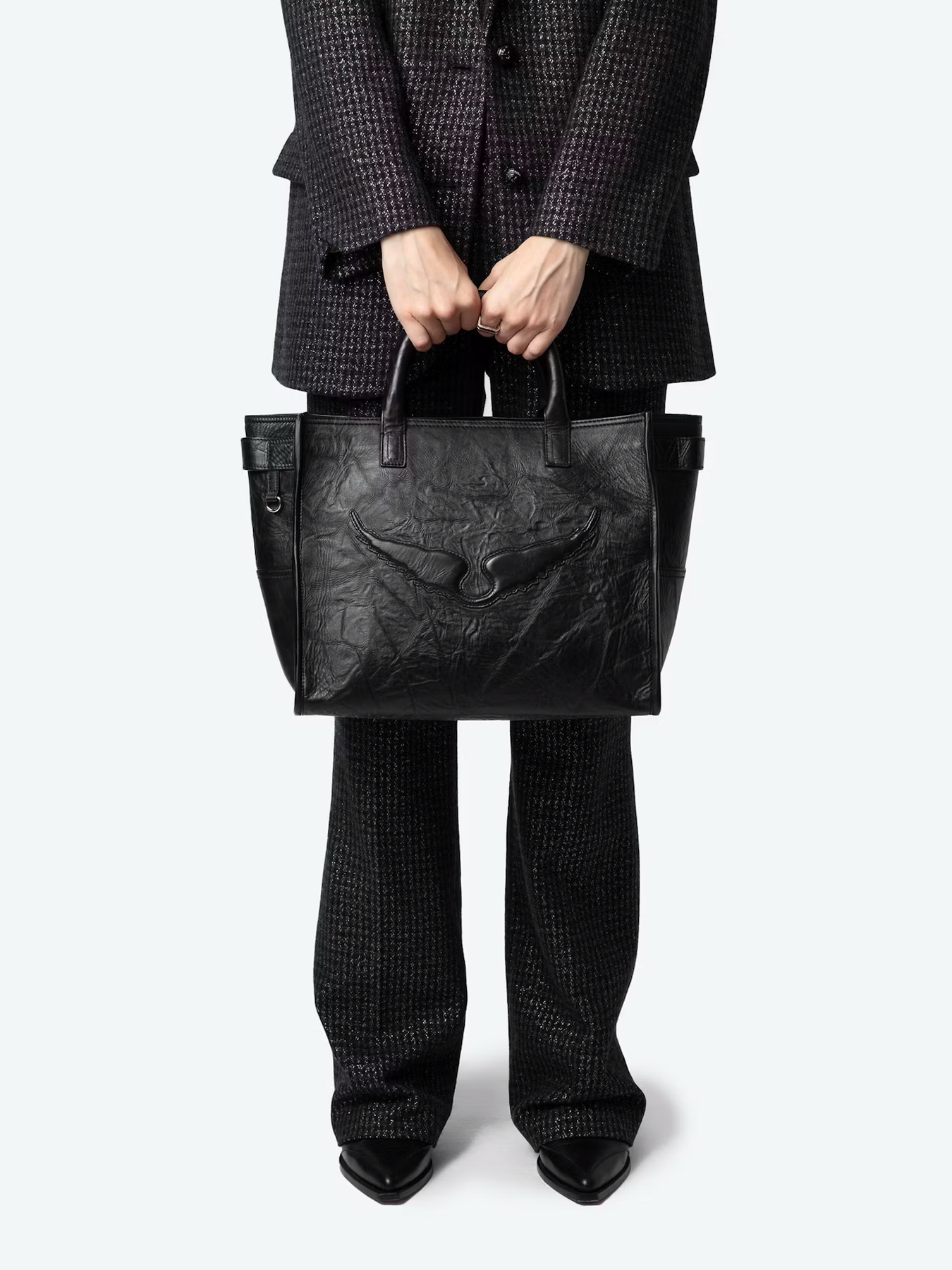 Zadig & Voltaire Angel Tote Wings Cow Burnish