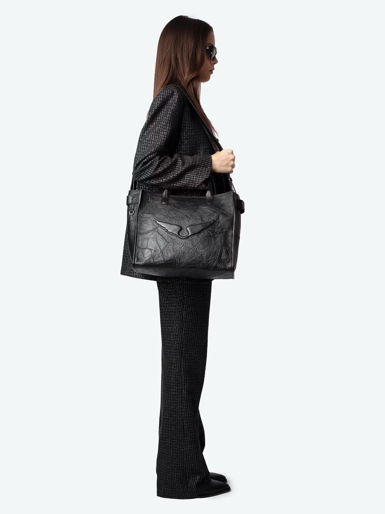 Zadig & Voltaire Angel Tote Wings Cow Burnish