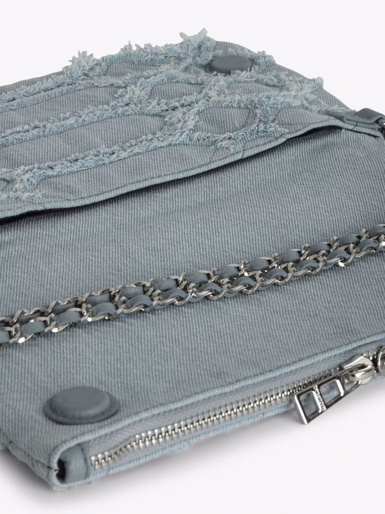 Rock Fringed Denim - Breeze