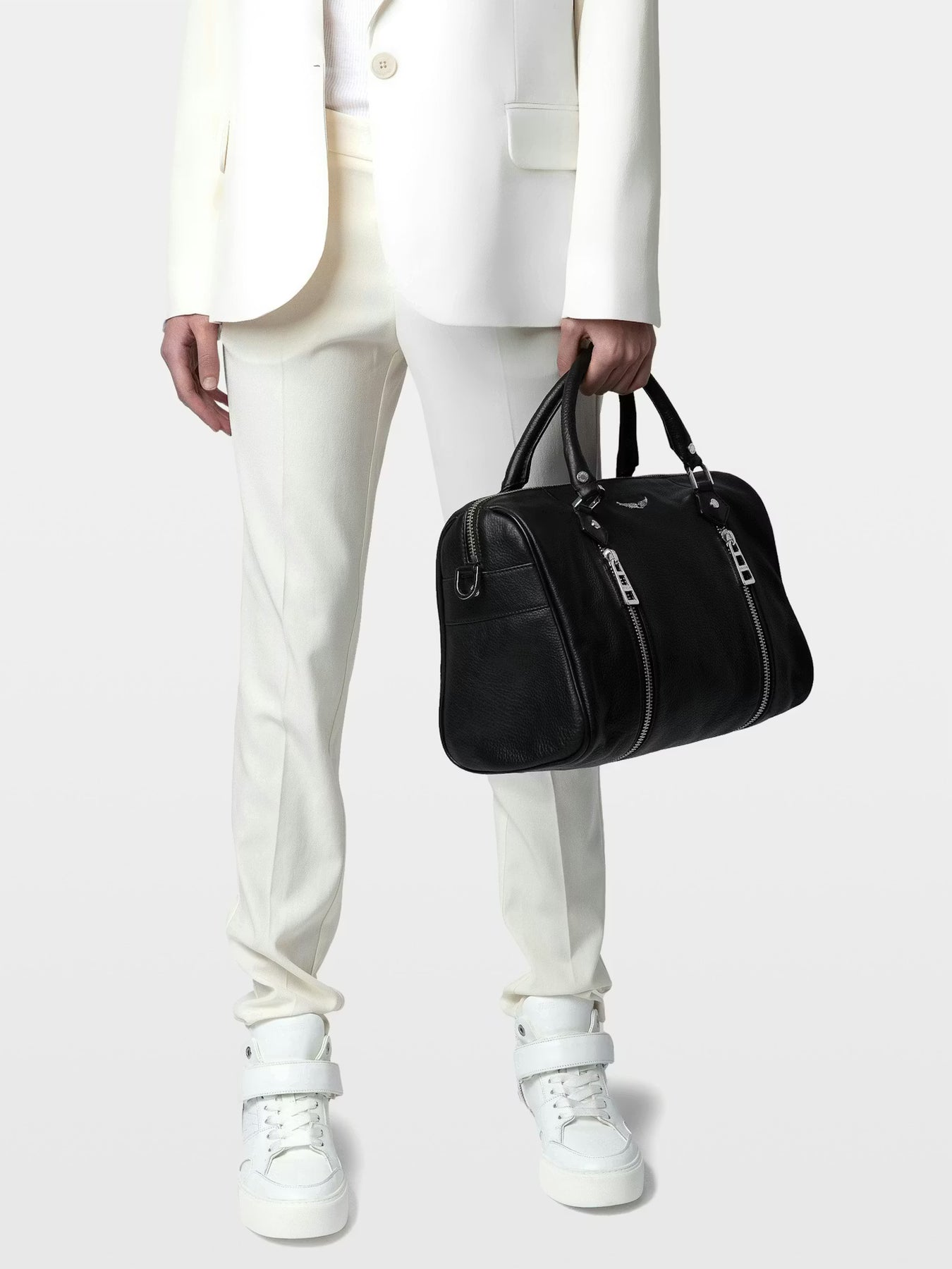 Zadig & Voltaire Sunny Medium Grained Leather - Svart