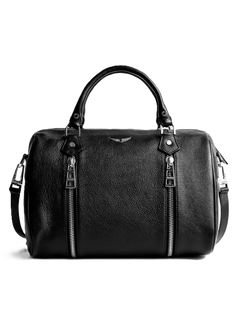 Sunny Medium Grained Leather - Noir
