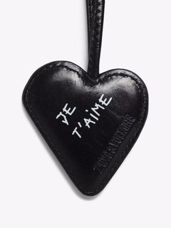 Flash Heart Keyring - Black