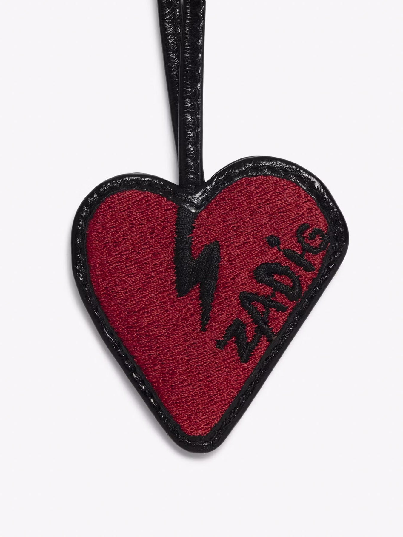 Flash Heart Keyring - Svart