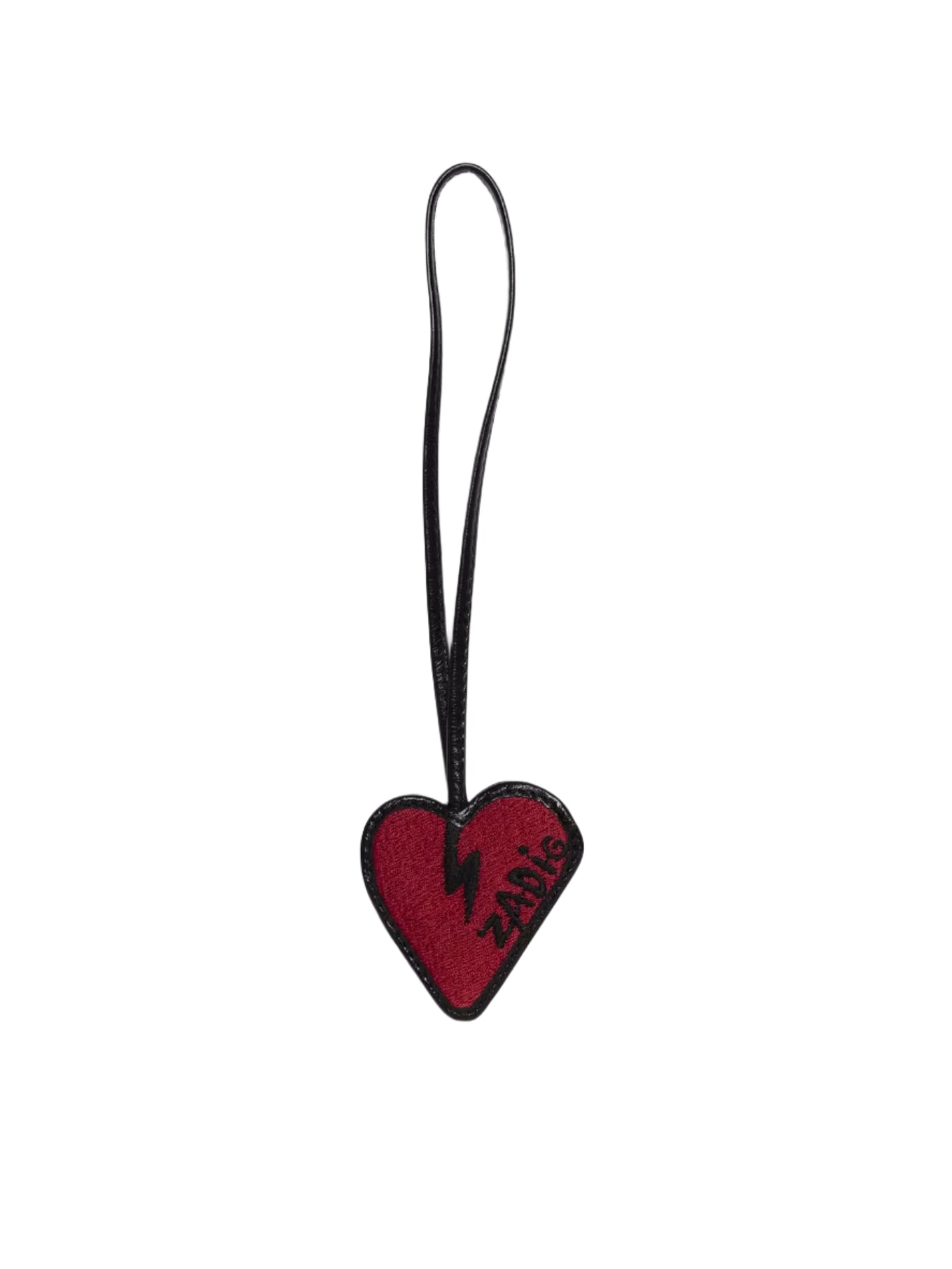 Flash Heart Keyring - Svart