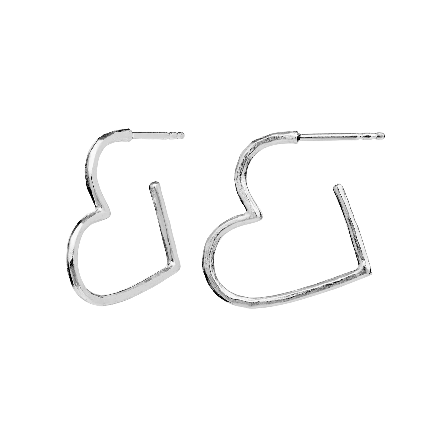 Laia Midi Earrings - Silver